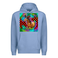 Colony Blue Halloween Quarter Horse Premium Hoodie - LillyAllenDesigns