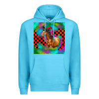 Ocean Blue Halloween Quarter Horse Premium Hoodie - LillyAllenDesigns