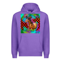 Purple Halloween Quarter Horse Premium Hoodie - LillyAllenDesigns