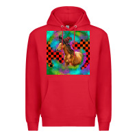 Red Halloween Quarter Horse Premium Hoodie - LillyAllenDesigns