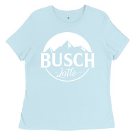 Baby Blue busch latte Ladies Tee - artisFamous