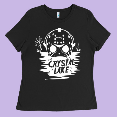Camp Crystal Lake Sweatshirt Ladies Tee Designed By Artisfamous