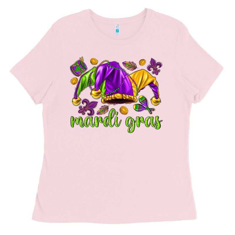 Mardi Gras With Jester Hat Ladies Tee by HowdyJamesFarm | Teevron