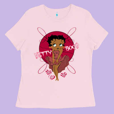 Black Betty Boop Ladies Tee Designed By Artisfamous