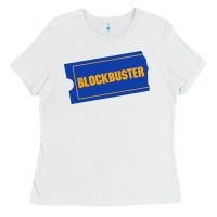 White blockbuster ticket Ladies Tee - artisFamous