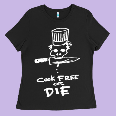 Bourdain Cook Free Or Die Ladies Tee Designed By Artisfamous