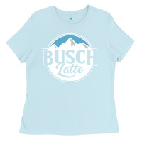 Baby Blue busch latte Ladies Tee - artisFamous
