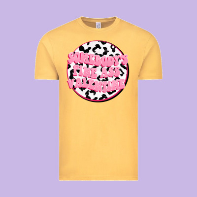 Somebody's Fine Ass Valentine Vintage Tee Designed By Fadigitalartstudio