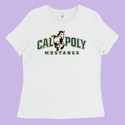 Cal Poly Mustangs Ladies Tee Designed By Artisfamous