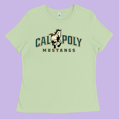 Cal Poly Mustangs Ladies Tee Designed By Artisfamous