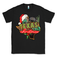 Black texas christmas Classic Tee - CowGirlArtShop