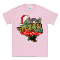 Bubblegum Pink texas christmas Classic Tee - CowGirlArtShop