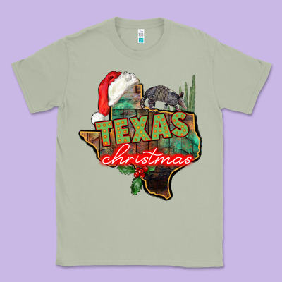 Texas Christmas Classic Tee Designed By Cowgirlartshop