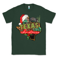 Sports Green texas christmas Classic Tee - CowGirlArtShop