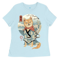 Baby Blue shiba inu dog japan Ladies Tee - artisFamous