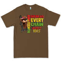Cacao juneteenth breaking every chain since 1865 woman f Premium Tee - CowGirlArtShop