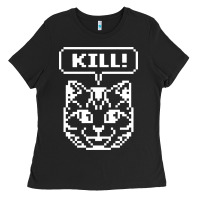 Black kill no more heroes cat Ladies Tee - artisFamous