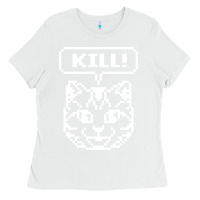 White kill no more heroes cat Ladies Tee - artisFamous