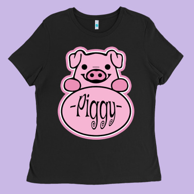 Pig Piggy Costume Ladies Tee Designed By Artisfamous