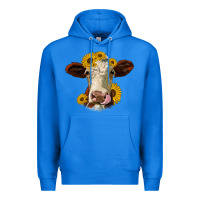 True Royal hereford cattle sunflowers heifer Premium Hoodie - Jasminsmagicworld