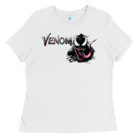 White VENOM THE MOVIE Ladies Tee - artisFamous