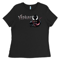 Black VENOM THE MOVIE Ladies Tee - artisFamous