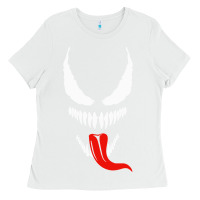 White VENOM THE MOVIE Ladies Tee - artisFamous