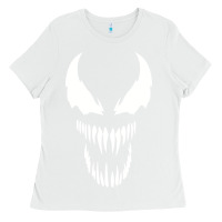 White VENOM THE MOVIE Ladies Tee - artisFamous