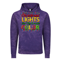 Cloud Purple christmas lights are my favorite color Vintage Hoodie - FaDigitalArtStudio