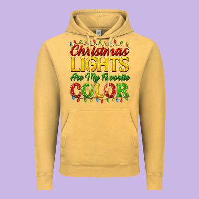 Christmas Lights Are My Favorite Color Vintage Hoodie Designed By Fadigitalartstudio