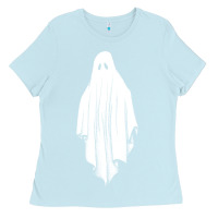 Baby Blue sheet ghost Ladies Tee - artisFamous