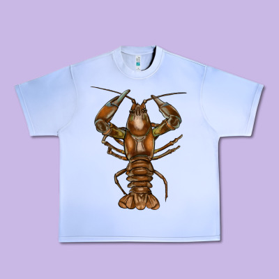 Crawfish Urban Heavy Tee Designed By Fadigitalartstudio