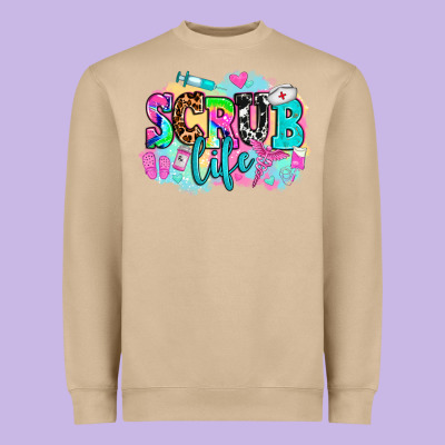 Scrub Life Heavyweight Sweatshirt Designed By Adodesignshop