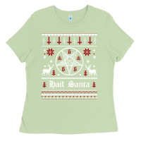 Matcha hail santa ugly christmas sweater   sweatshirt Ladies Tee - artisFamous