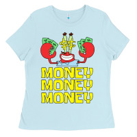 Baby Blue mr krabs love money Ladies Tee - artisFamous