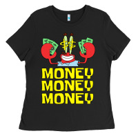 Black mr krabs love money Ladies Tee - artisFamous