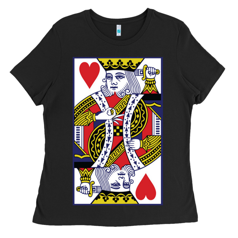 King Of Hearts Ladies Tee by artisFamous | Teevron