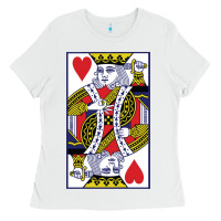 White king of hearts Ladies Tee - artisFamous