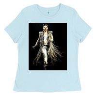 Baby Blue adam lambert 01 Ladies Tee - artisFamous