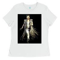 White adam lambert 01 Ladies Tee - artisFamous