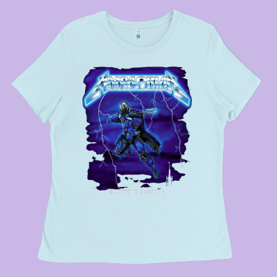 Blast The Lightning Ladies Tee Designed By Artisfamous
