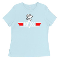 Baby Blue top dog Ladies Tee - artisFamous