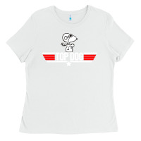 White top dog Ladies Tee - artisFamous