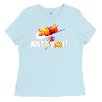 Baby Blue pooh just pooh Ladies Tee - artisFamous
