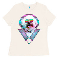 Bone bichons frise dog vintage Ladies Tee - artisFamous