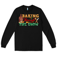 Black baking through the snow Long Sleeve Tee - FaDigitalArtStudio