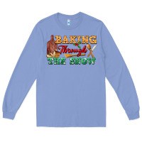 Colony Blue baking through the snow Long Sleeve Tee - FaDigitalArtStudio