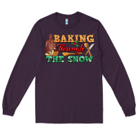 Plum baking through the snow Long Sleeve Tee - FaDigitalArtStudio