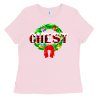 Bubblegum Pink chest nuts Ladies Tee - artisFamous