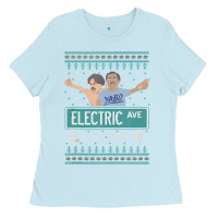 Baby Blue pardon my take electric avenue ugly christmas sweater Ladies Tee - artisFamous